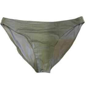 Victoria’s Secret Light Aqua Glitter Bikini Bottoms Size Large